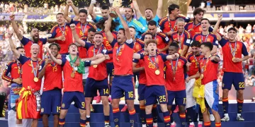 Spain wins the World Cup by beating Argentina 1-0
