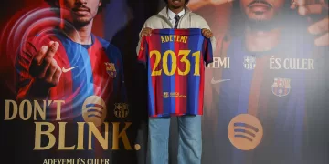 Barcelona signs pacy winger Adeyemi from Dortmund