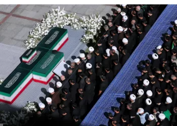 3 sons of  Khamenei appear at funeral
