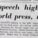 Int. media coverage of president Sadat’s speech