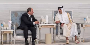 Sisi offers condolences to Qatar’s Emir on passing of Sheikh Hamad (Update)
