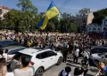 Ukrainians protest firing of defence minister