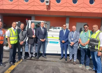 Captain Adel inspects EgyptAir’s latest ground handling equipment