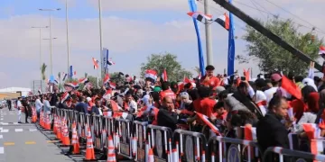 Egypt fans rally at El-Alamein Airport to welcome national team 1 - Egyptian Gazette Egypt fans rally at El-Alamein Airport to welcome national team