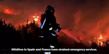 Wildfires force evacuations outside Bordeaux as Spanish blazes cause first death