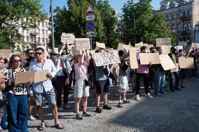 Protesters rally in Kyiv 13 - Egyptian Gazette Protesters rally in Kyiv 12 - Egyptian Gazette