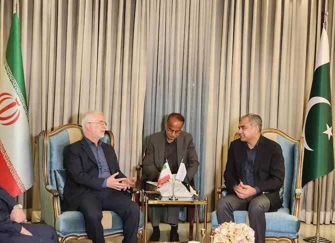 Iran envoy meets mediators in Pakistan 12 - Egyptian Gazette Pakistan’s Interior Minister Mohsin Naqvi, right, meets with his Iranian counterpart Eskandar Momeni, left, at the Nur Khan air base, in Rawalpindi on July 20, 2026. (Pakistan Interior Ministry/AFP)