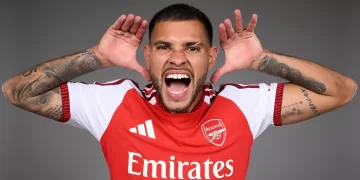 Arsenal lands Guimaraes from Newcastle