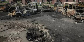 Russia strikes Ukraine’s capital with waves of drones