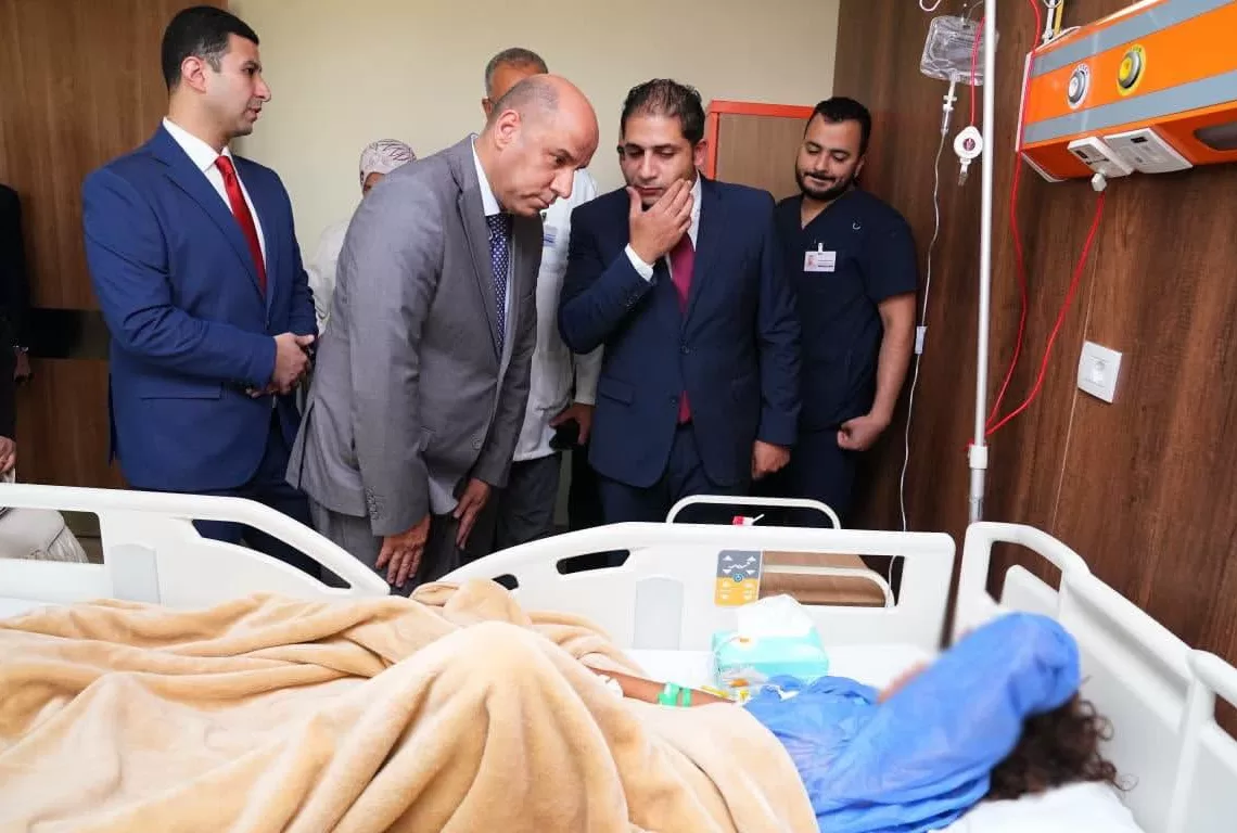Labour min. visits workers injured in Ismailia accident 10 - Egyptian Gazette