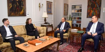 FM receives Churches for ME Peace delegation