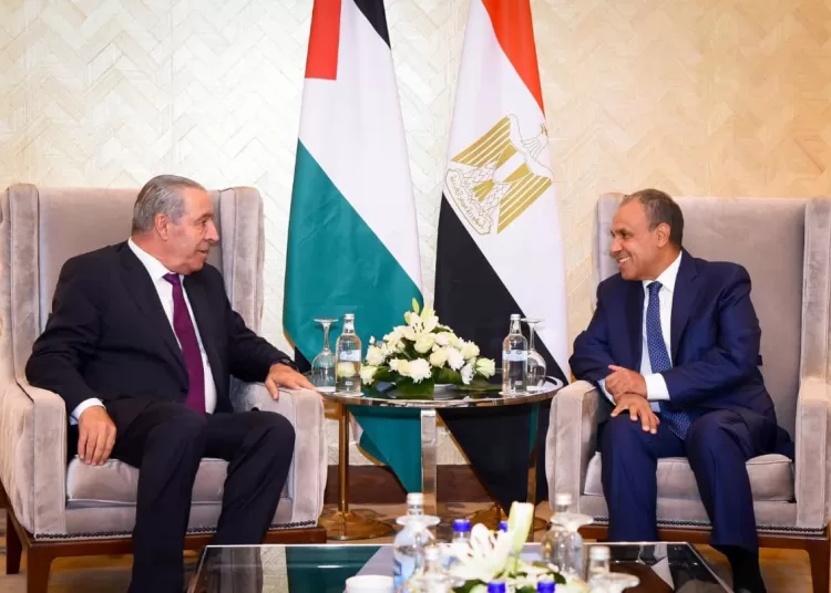 Egypt's FM, Palestinian officials discuss developments in Gaza, W. Bank 12 - Egyptian Gazette