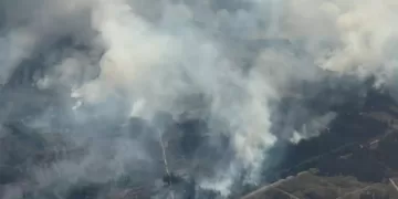 Record Belgium wildfire heads towards Germany