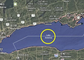 Google Maps renames Lake Ontario ‘Lake America’