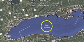 Google Maps renames Lake Ontario ‘Lake America’