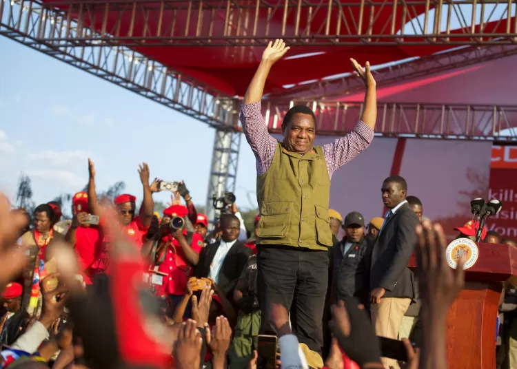 Zambia's president extends election lead 11 - Egyptian Gazette