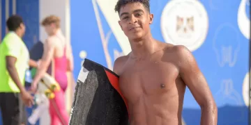 Tarek Hassan claims gold in 100m finswimming at Taranto 2026