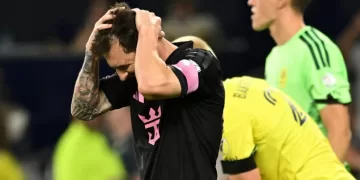 Messi misses penalty as Nashville routs Miami 1 - Egyptian Gazette Messi misses penalty as Nashville routs Miami