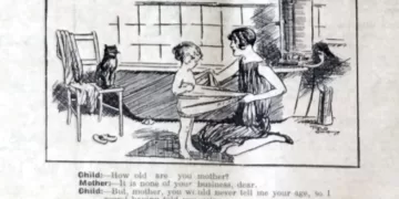 Vintage cartoon reveals century-old wit