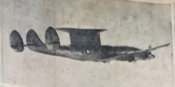 First flight photo of the ‘Flying Saucer’ Super-Constellation