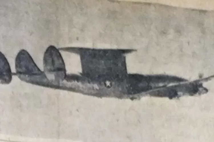 First flight photo of the 'Flying Saucer' Super-Constellation 11 - Egyptian Gazette