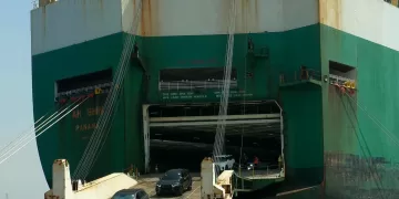 Port Said ports receive two car carriers within 48 hours