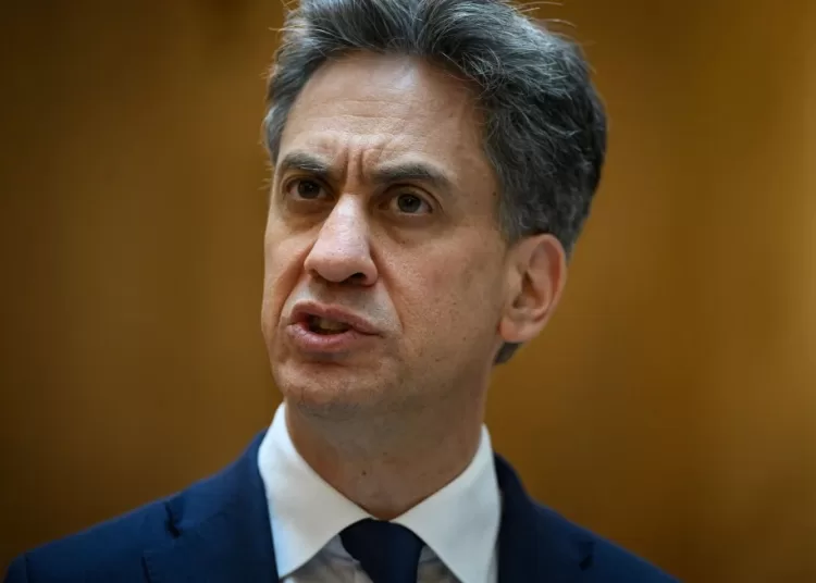 Britain’s Foreign Secretary Ed Miliband