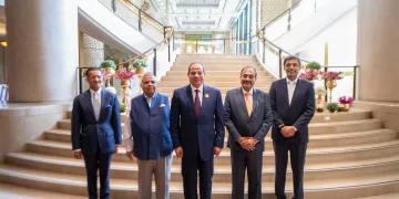 President Sisi meets top Indian CEOs in New Delhi