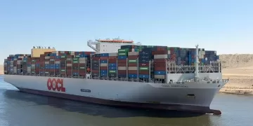 24,000-TEU OOCL Portugal makes maiden Suez Canal transit