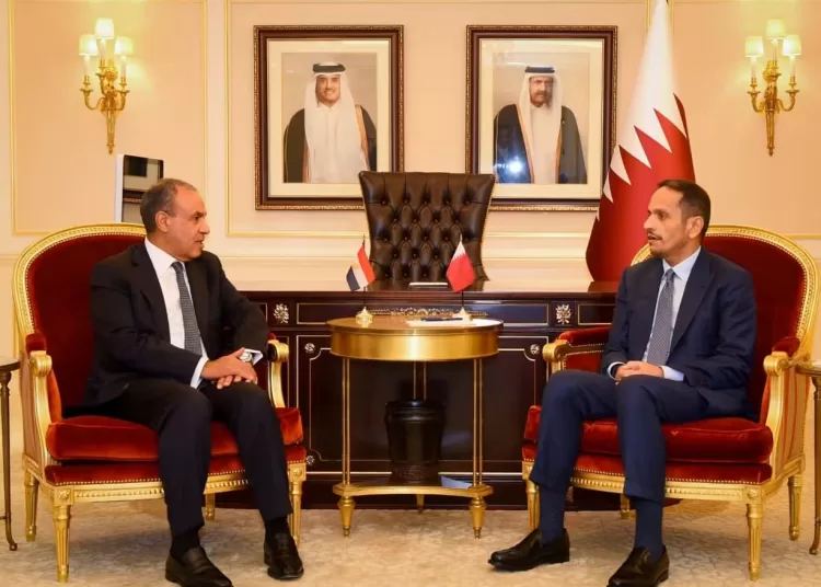 FM, Qatar’s PM probe bilateral ties, regional developments 11 - Egyptian Gazette