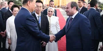 Sisi bids farewell to Chinese president