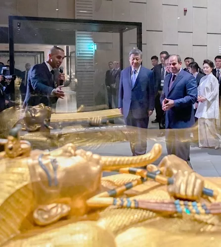 Sisi welcomes Chinese president, first lady to GEM 14 - Egyptian Gazette