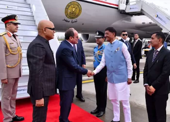 Sisi arrives in New Delhi for 18th BRICS summit