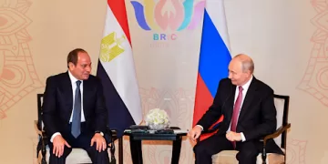Sisi, Putin discuss bilateral ties, regional crises at BRICS summit