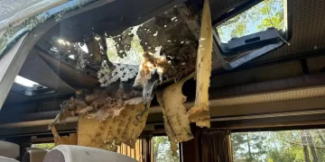 Russian drones hit Ukrainian bus, train