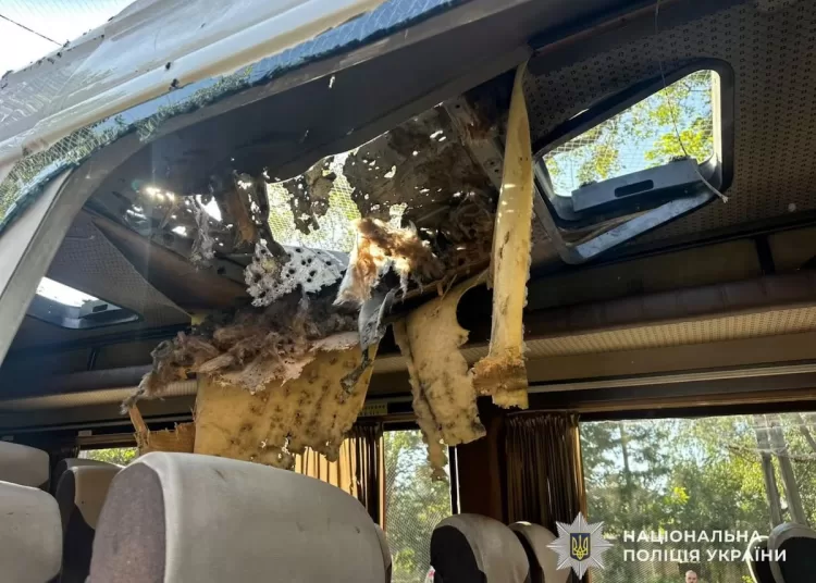 Russian drones hit Ukrainian bus, train 10 - Egyptian Gazette