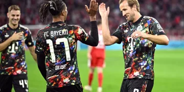 Kane breaks record as Bayern thrash Union 7-0 1 - Egyptian Gazette Kane breaks record as Bayern thrash Union 7-0