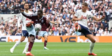 Villa claim 1st win as Spurs struggle