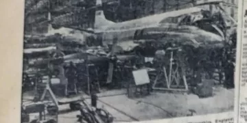 Vickers Viscounts under construction at Hurn