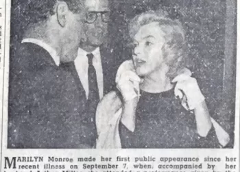 Marilyn Monroe makes 1st public appearance after illness