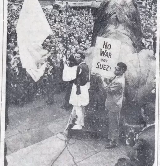 No war over Suez, say Trafalgar Square protester 11 - Egyptian Gazette