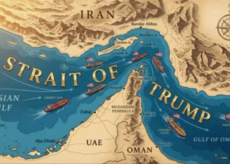 Trump posts map showing ‘Trump Strait’ off Iran 11 - Egyptian Gazette