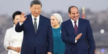 President Sisi, First Lady welcome Chinese President Xi Jinping at Cairo Airport 1 - Egyptian Gazette President Sisi, First Lady welcome Chinese President Xi Jinping at Cairo Airport