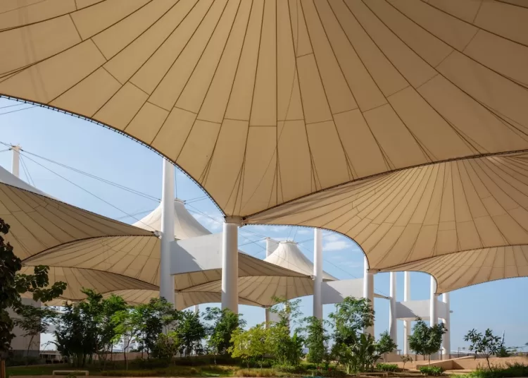 The Western Hajj Terminal of King Abdulaziz International Airport, image courtesy of the Diriyah Biennale Foundation