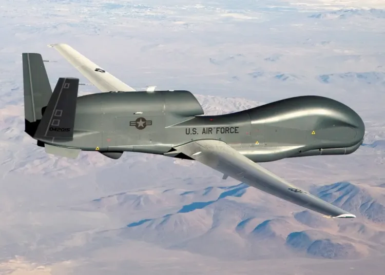 Iran says it shot down US drone as Trump weighs strikes 11 - Egyptian Gazette An undated US Air Force handout photo of a RQ-4 Global Hawk unmanned (drone) aircraft. US Air Force | Bobbi Zapka via Reuters