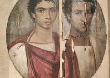 Egypt restores rare Fayum portrait ahead of first-ever loan to Italy
