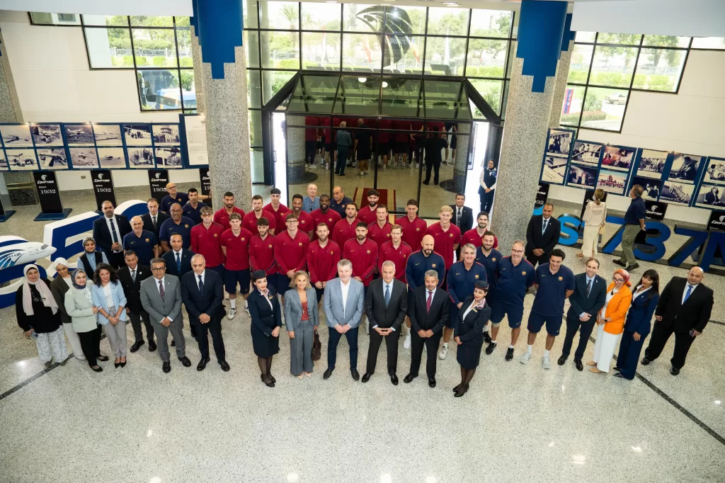 Barcelona celebrates EgyptAir’s Skytrax Award 18 - Egyptian Gazette