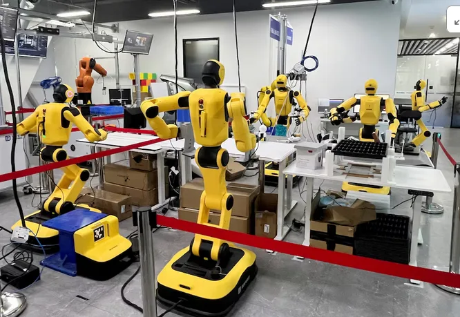 Chinese startup DexForce trains humanoid robots using virtual data