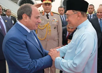 Sisi arrives in Malaysia for state visit
