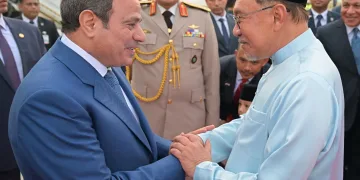 Sisi arrives in Malaysia for state visit